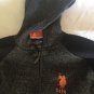 Size 14 16 large U S Polo Assn jacket zipper hoodie black boys