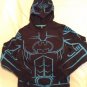 Halloween Batman jacket DC Comics Size small mask hoodie zipper black