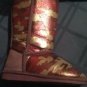 Size 1 Fab kids boots purple metallic camouflage boots girls