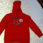 Boys Size 5 6 med Jumping Beans sweatshirt hoodie baseball athletic sports red
