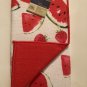 Valentines kitchen 2 pc dish drying mat towel set strawberries watermelon fruit