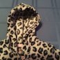 Carters sweater Size 9 mo jacket animal print hoodie black gray soft