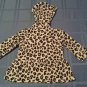 Carters sweater Size 9 mo jacket animal print hoodie black gray soft