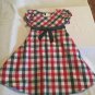 Valentines Day Size 5 Ashley Ann dress holiday plaid short sleeve metallic