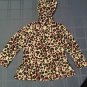 Size 5T Place hoodie jacket pink white animal print girls