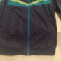 BCG Size 12 14 large jacket wind breaker lightweight track navy blue athletic