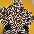 Size 14 Justice jacket hoodie sweatshirt black zebra pink metallic