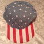 New Years adult one size Berkshire Fashions hat patriotic cap USA flag blue