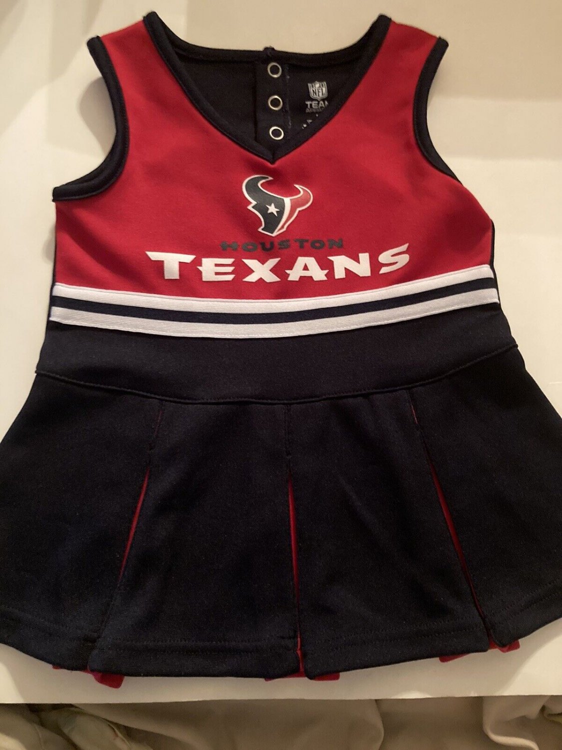NFL Houston Texans Team Apparel dress Size 2T cheerleader uniform blue red