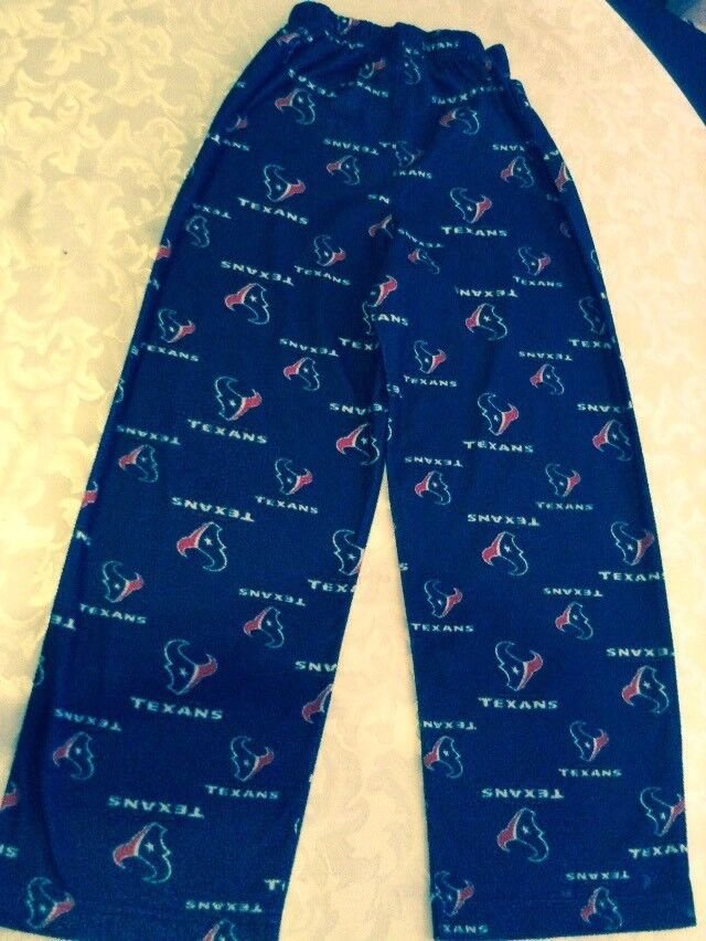 NFL Team Apparel Size 6  7 Houston Texans football pajamas sleepwear small youth