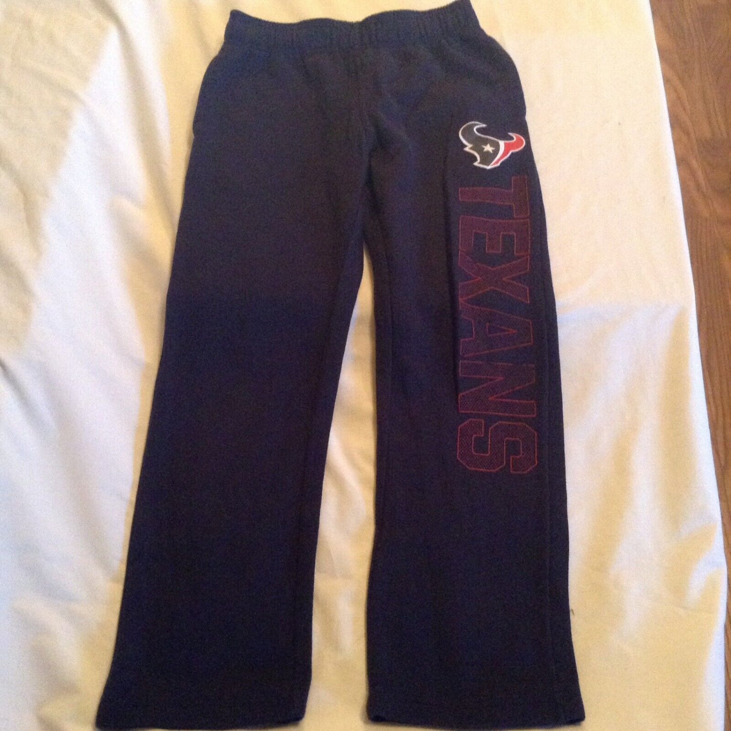 NFL Houston Texans Team Apparel Size 10 football pants blue sweatpants warmup