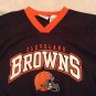 NFL Cleveland Brown Team Apparel Size 10  12 football jersey shirt brown
