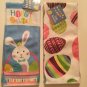 Happy Easter towels bunny rabbit eggs 2 pc set 15x25 inch multicolor