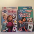 2 box Disney Princess learning cards numbers counting colors shapes education