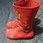 Hanna Andersson boots Size 11.5 pink leather floral zipper