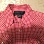 Wrangler Western Shirts Size small rodeo breast cancer awareness pink plaid