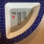 Cheeky Kids plate 3 section child never grrrrrow up melamine blue 8.5 x 8.5 in