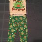 St Patricks Day Size 6 9 mo sleepwear pajamas frogs play set green 3 pc lot