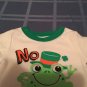 St Patricks Day Size 6 9 mo sleepwear pajamas frogs play set green 3 pc lot