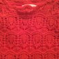 Valentines Day Size 2T Cat & Jack dress sweater crochet holiday long sleeve red