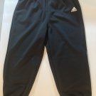Adidas youth small baseball softball t-ball pants climalite elastic waist black