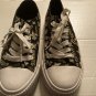Foco NFL New Orleans Saint canvas sneakers Size 7 womens shoes black gold