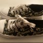 Foco NFL New Orleans Saint canvas sneakers Size 7 womens shoes black gold