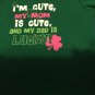 St Patricks Day Size 3 6 mo outfit 1 piece bodysuit green Girls