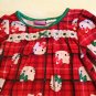 Winter Hello Kitty gown Size 4T long sleeve plaid warm red green girls