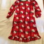 Winter Hello Kitty gown Size 4T long sleeve plaid warm red green girls