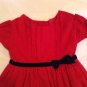Valentines Day Rosenau dress Size 4T red corduroy holiday short sleeves girls