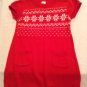 Winter Size 4T Carters dress sweater red short sleeve holiday girls