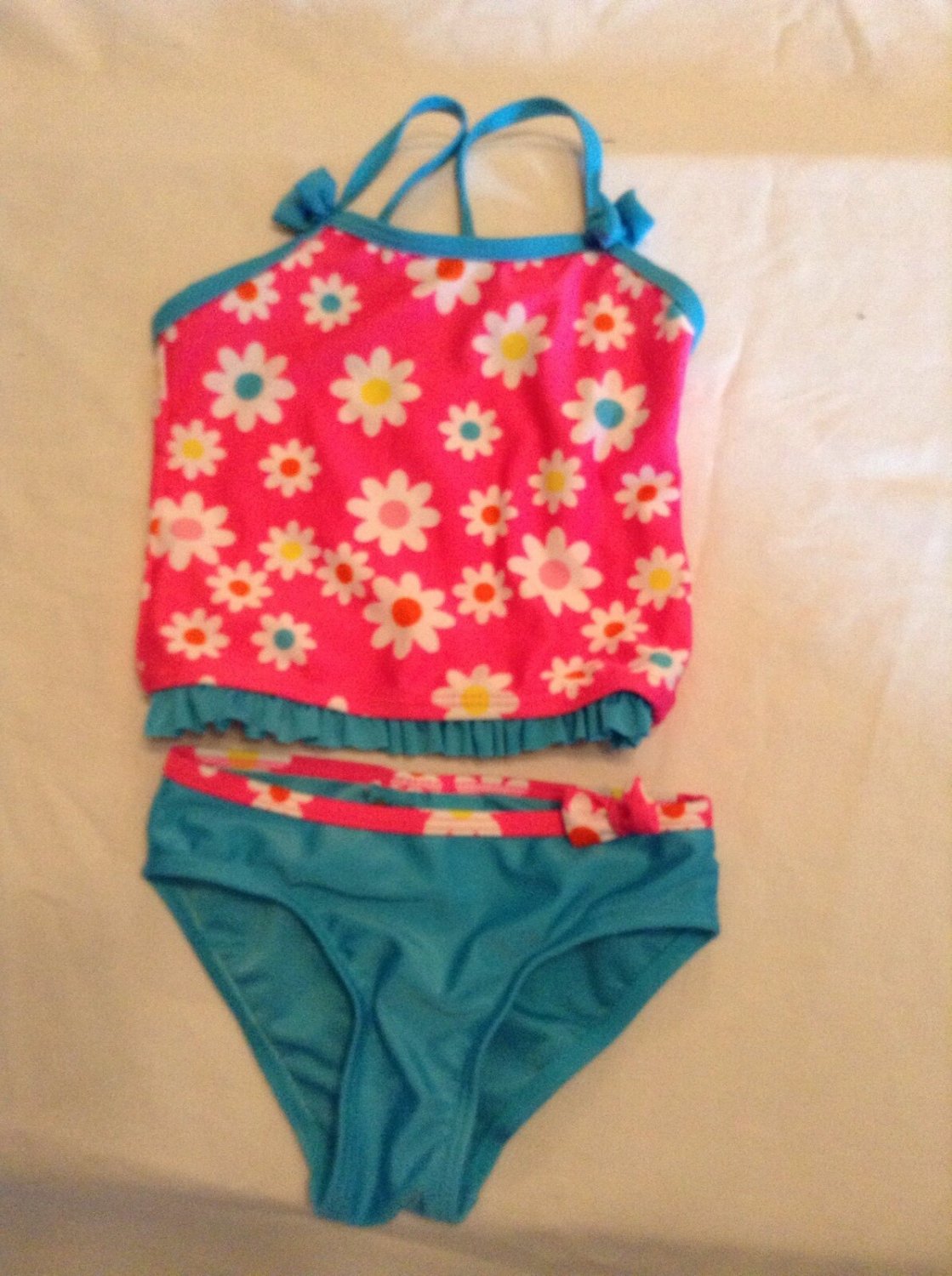 Jump N Splash tankini Size 3T swimwear floral 2 pc set outfit pink