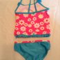 Jump N Splash tankini Size 3T swimwear floral 2 pc set outfit pink