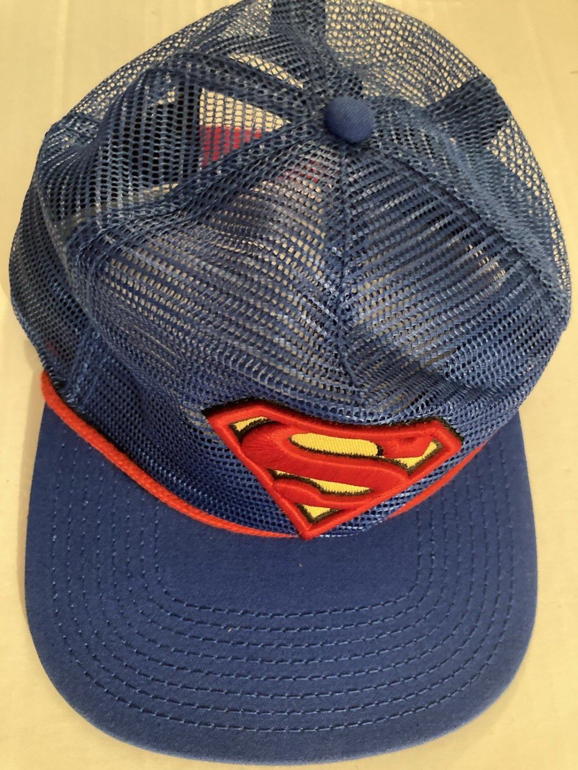 DC Comics Superman cap hat youth one size Man of Steel snapback adjustable blue