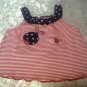 Valentines Day Carters skirt Ladybug Blueberi top 24 mo  2 piece set