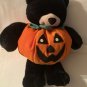 Black Build A Bear jack o lantern pumpkin outfit plush orange 17 inch