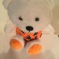 Jack o lantern bear plush pumpkin animal white orange 12 inch