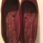 Size 9.5 Time And Tru shoes ballet flats slip on burgandy ladies
