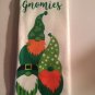 St Patricks Day 2 pc kitchen towel set shamrocks shenanigans with my gnomies