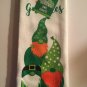 St Patricks Day 2 pc kitchen towel set shamrocks shenanigans with my gnomies