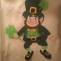 St Patricks Day hanger door wall Leprechaun sign clover green