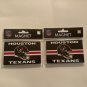 NFL Houston Texans ceramic magnet logo 2pc set MRL Sports 4 x 2.5 inch blue new