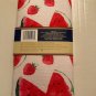 Valentines Day kitchen 6pc dish mat towel mitt pot holder watermelon strawberry