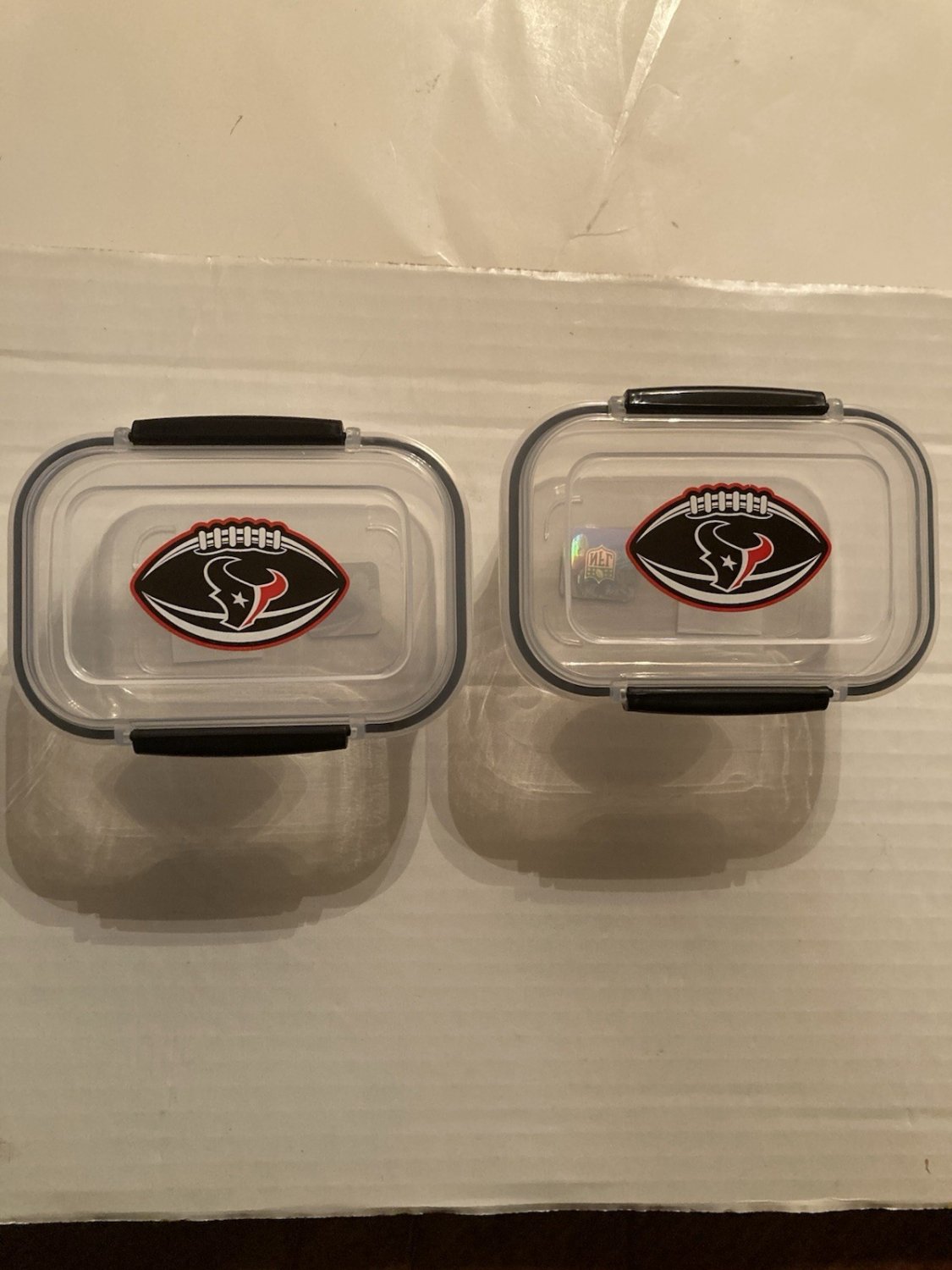NFL Houston Texans storage container snacks gift set 2 cups 2 pc set MRL Sports