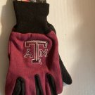 Size large NCAA Texas A&M Aggies gloves baseball utility Brahma maroon New