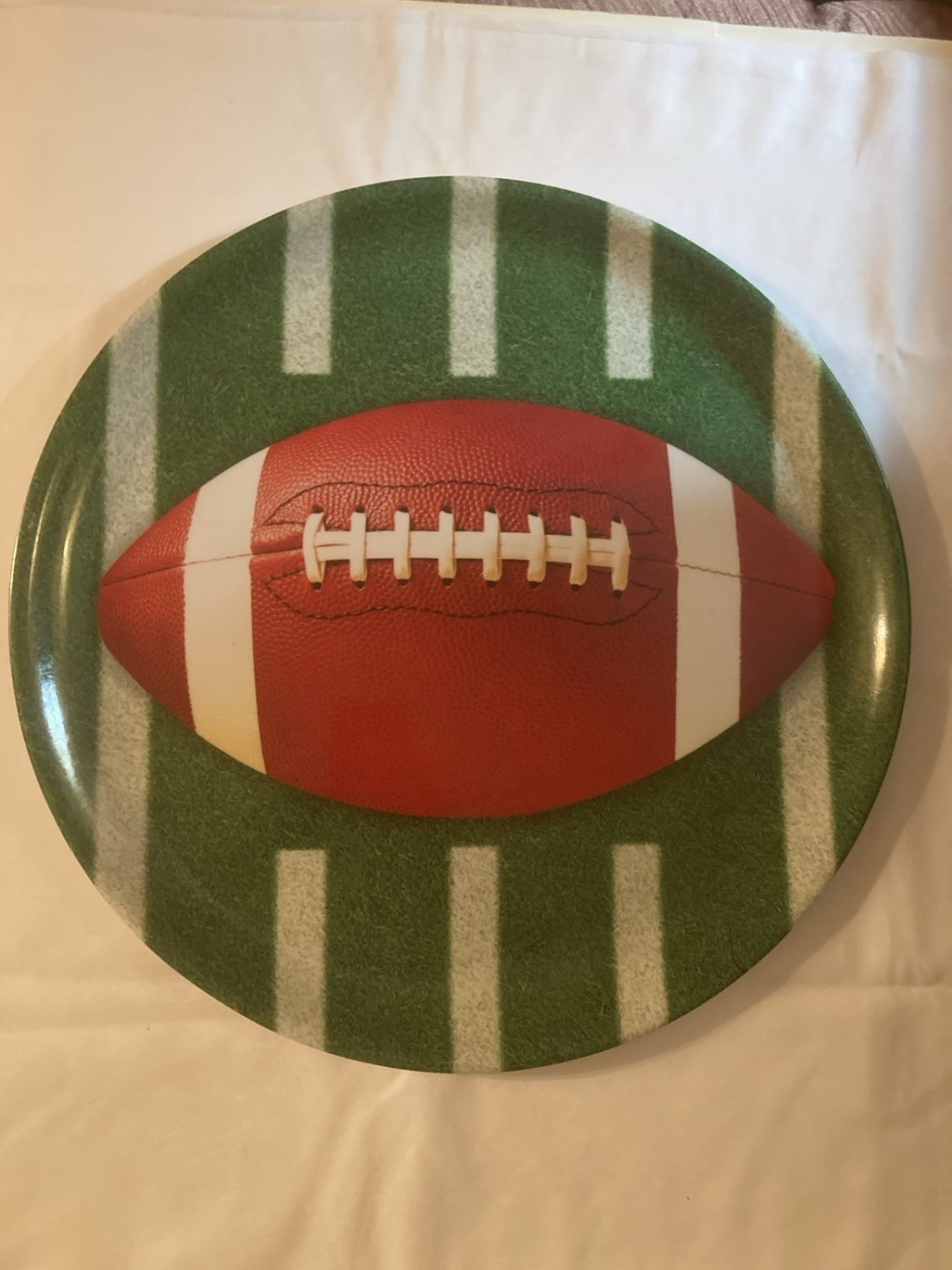 Amscan serving tray football platter melamine party plate multicolor