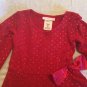 Valentines Day Bonnie Jean dress Size 6 ruffles glitter bow long sleeve red