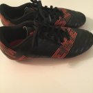 Adidas cleats Nemeziz Size 5 soccer shoes black orange striped