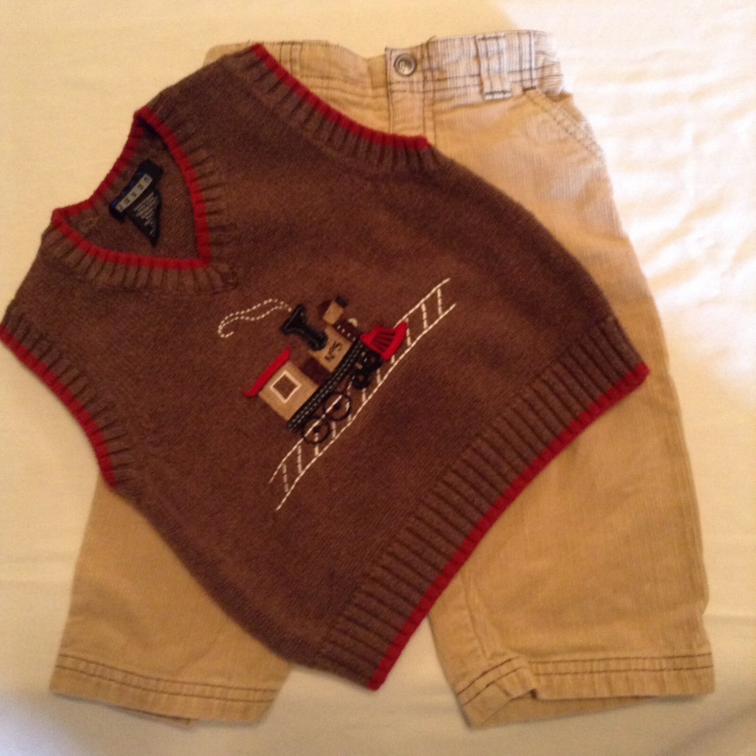 Winter Size 12 mo Mark Jason vest Gymboree 12 18 mo corduroy pants 2 pc